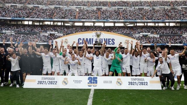 Số lần vô địch La Liga của Real Madrid là 35 lần
